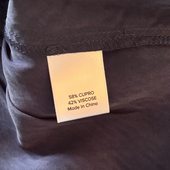 EVEREVE Cupro Navy Blue Ruffle Hem Mini Dress - Super SOFT Fabric!! - Picture 12 of 16